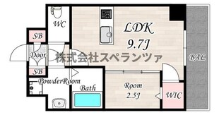 AFFLUENCE難波EASTの物件間取画像